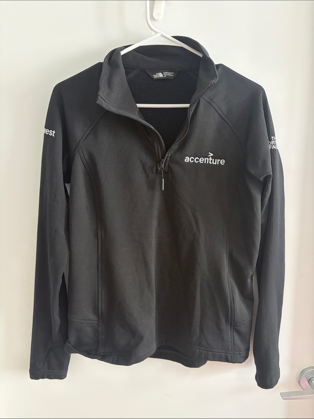 North Face Black Quarter-Zip Pullover Sweater